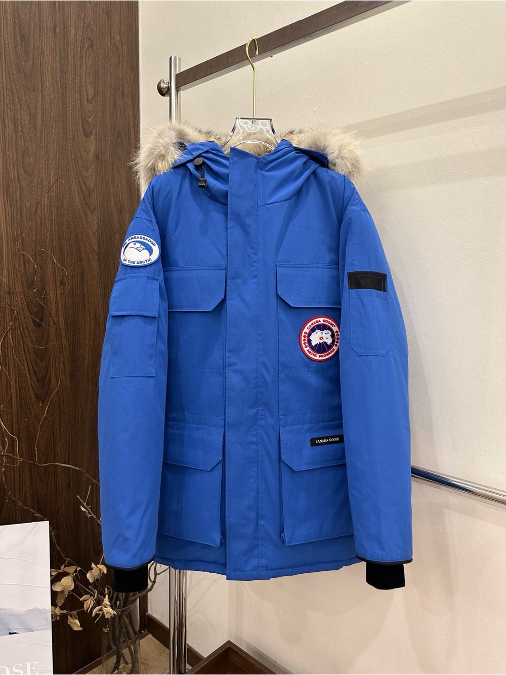 Canada Goose Expedition Blue Puffer Parka Down Jacket